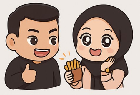 sticker kiri 1